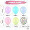 Pastel Balloons, Multicolor Macaron Balloons Latex Party Balloons, Baby Pink Blue Balloons Purple Yellow and Teal Balloons Rainbow Confetti Balloons for Kids Pastel Birthday Easter Party Baby Shower